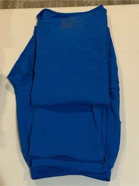 Figs Royal Blue Medium Petite Yola with Medium Casma Top